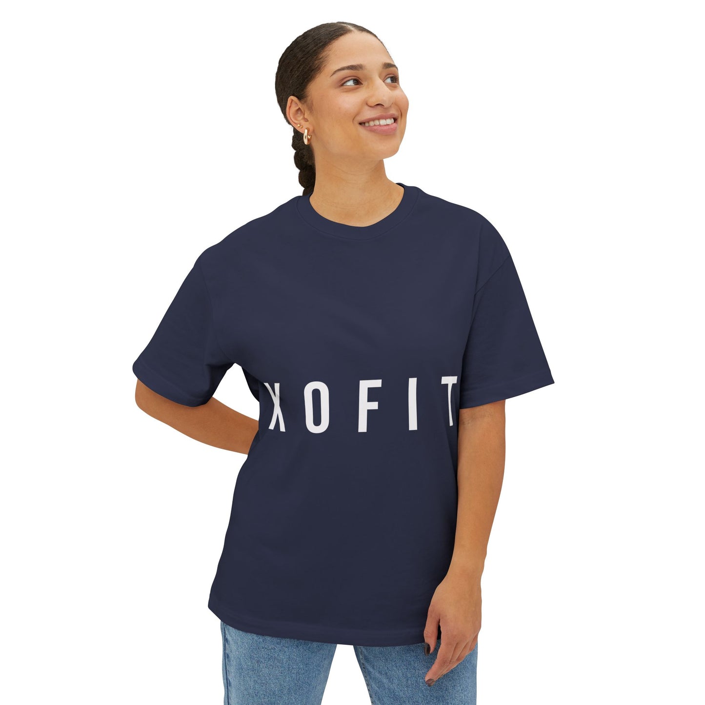 XOFIT Boxy Tee — Minimalist Oversized Fitness T-Shirt